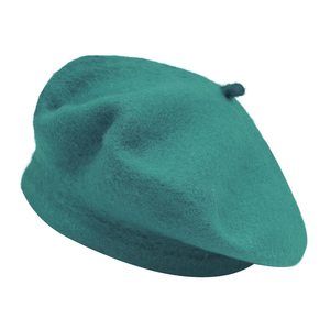Wool French Beret Hat Solid Color Beret Cap For Women Girls (teal Green)💜